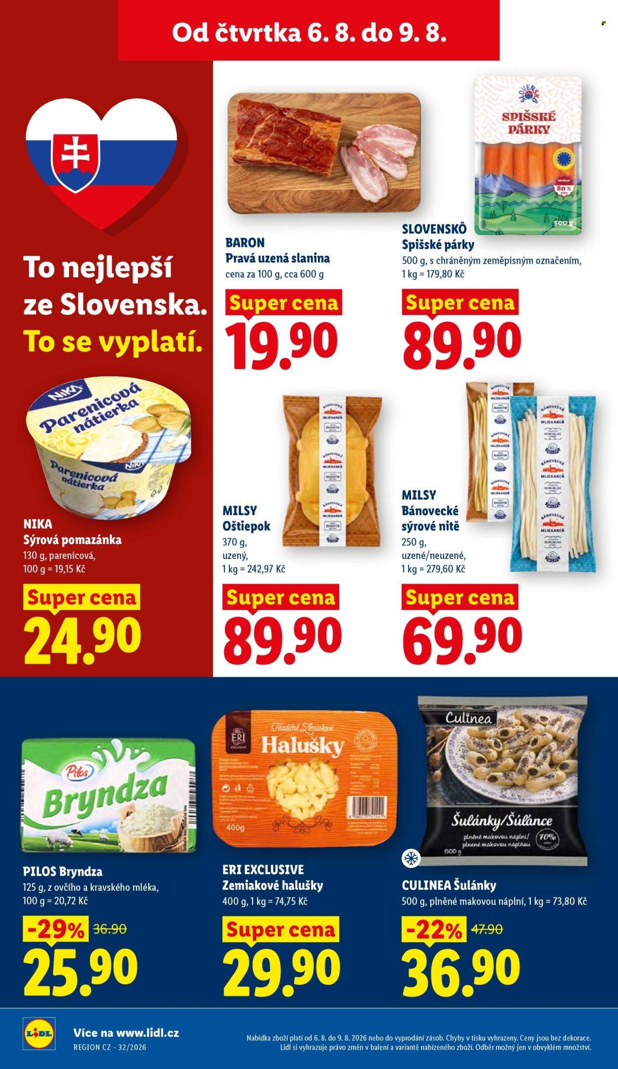 Leták Lidl - 6.8.2026 - 9.8.2026. Strana 18