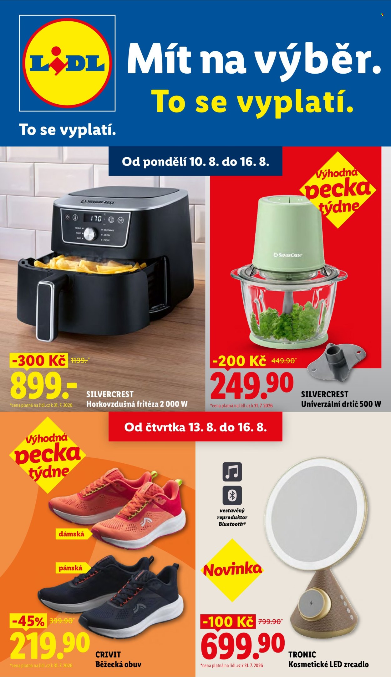 Leták Lidl - 10.8.2026 - 16.8.2026. Strana 1