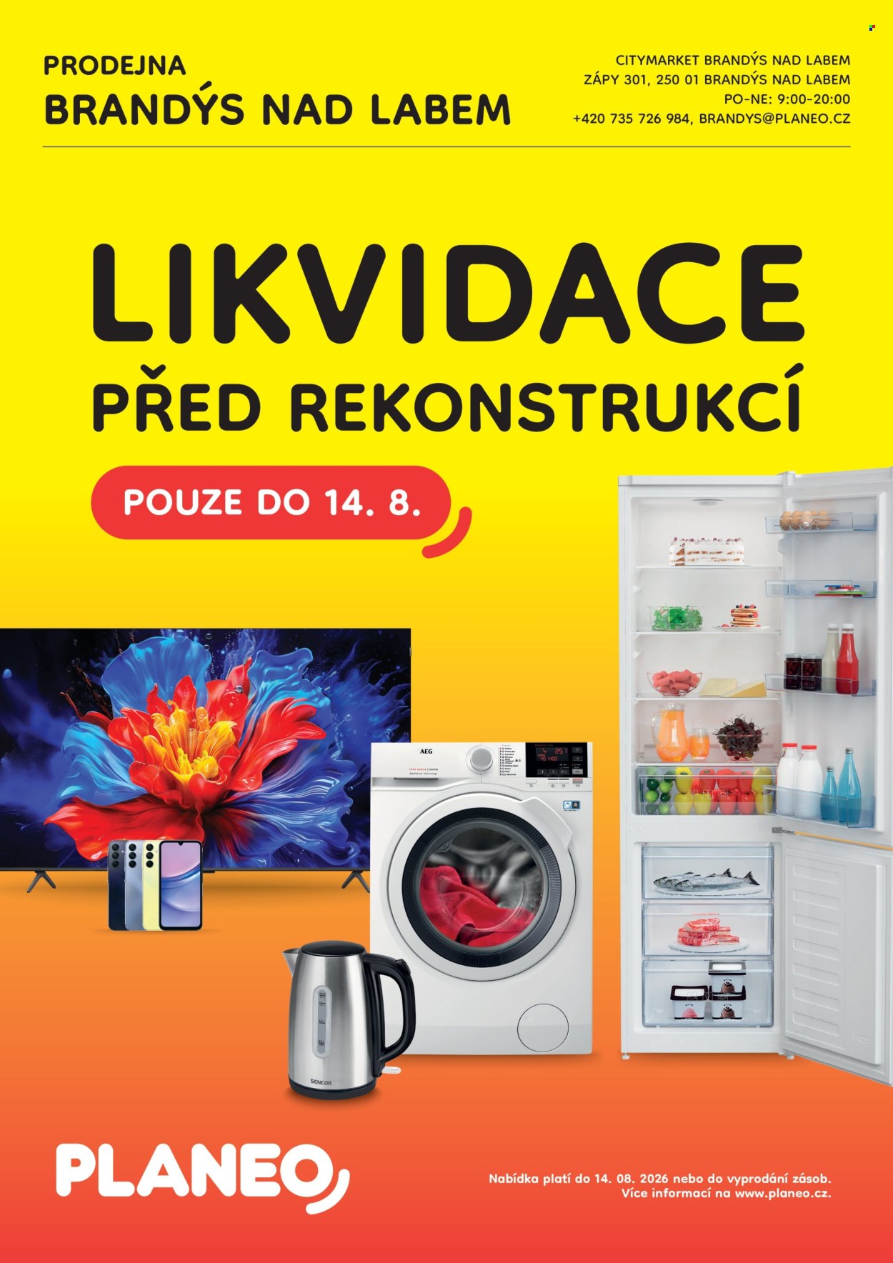 Leták PLANEO Elektro - 7.8.2026 - 14.8.2026. Strana 1