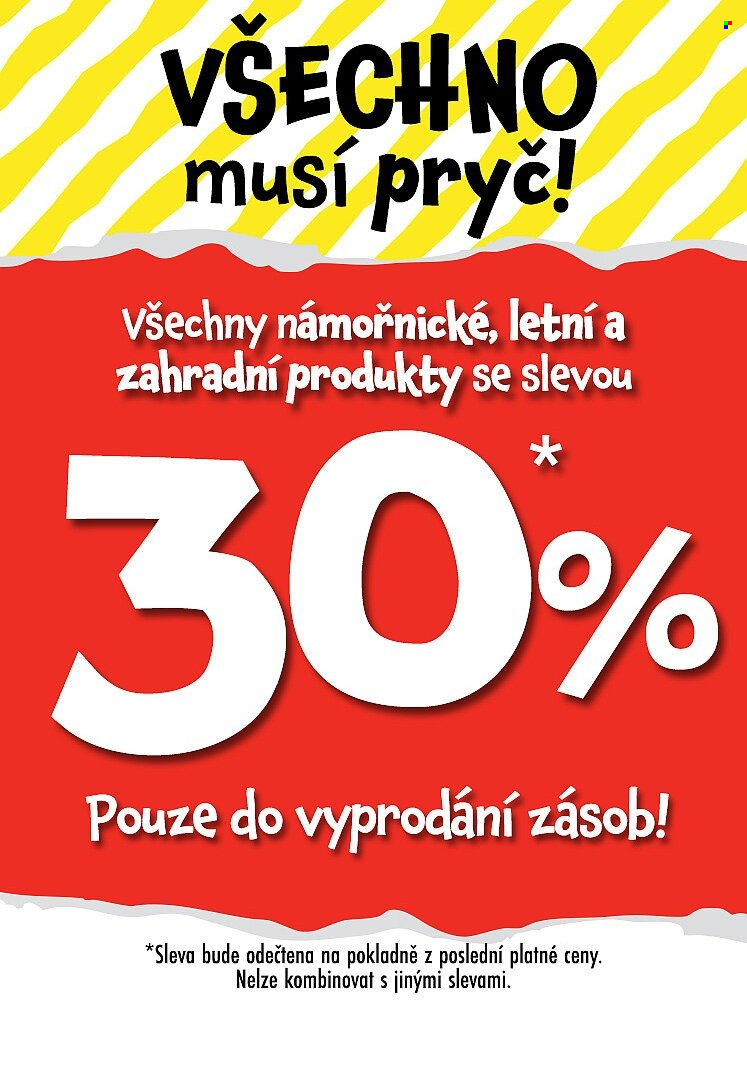 Leták TEDi. Strana 1