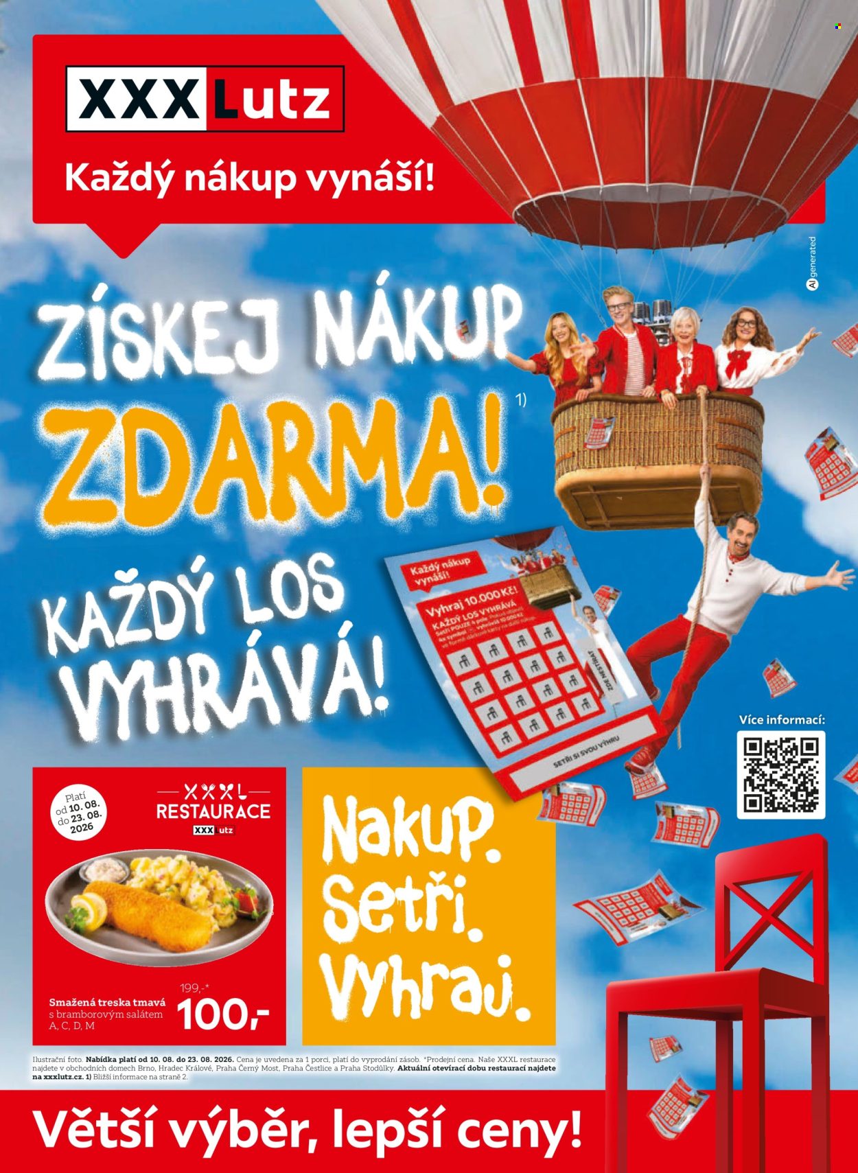 Leták XXXLutz - 10.8.2026 - 23.8.2026. Strana 1