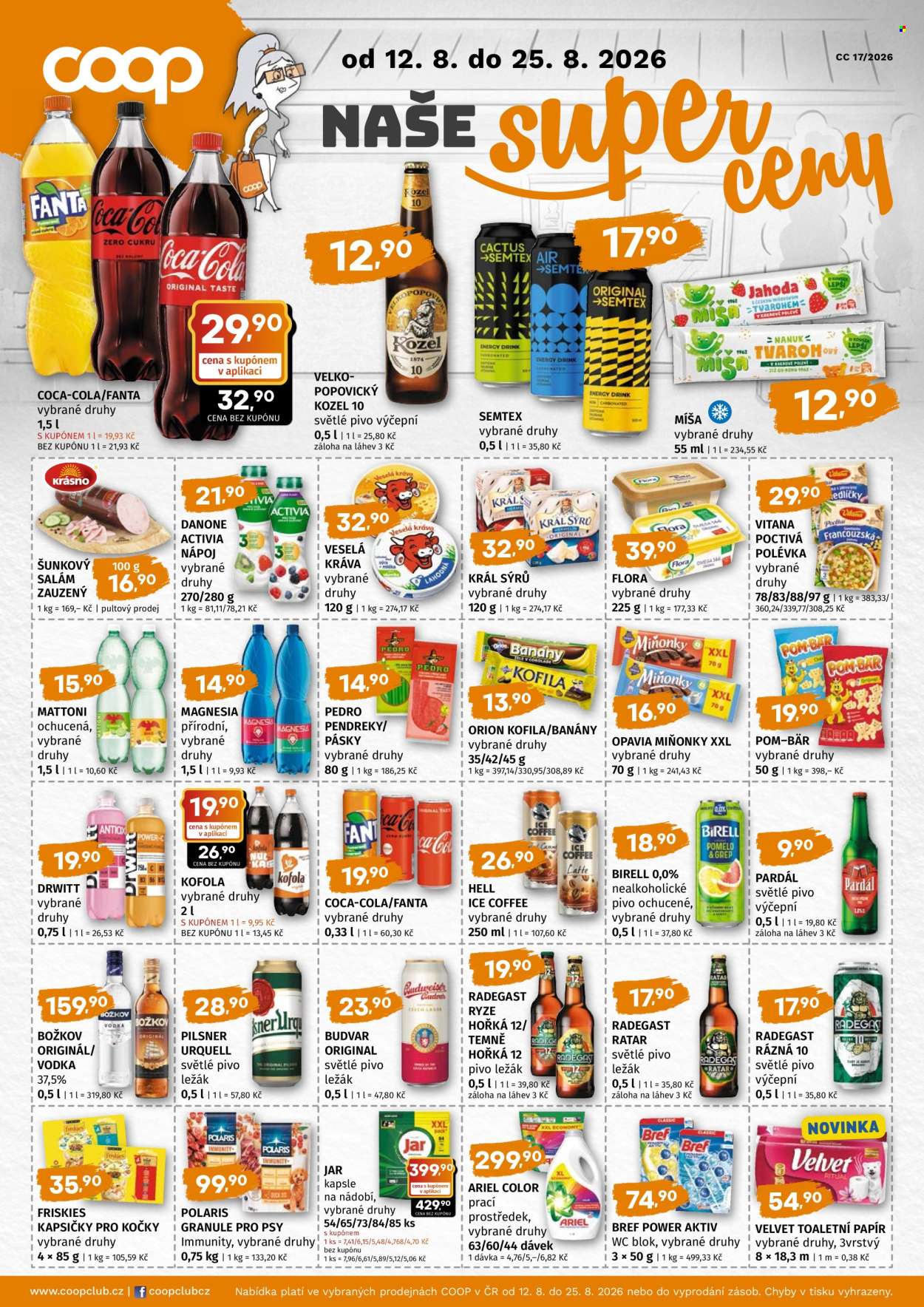 Leták coop TUTY - 12.8.2026 - 25.8.2026. Strana 1