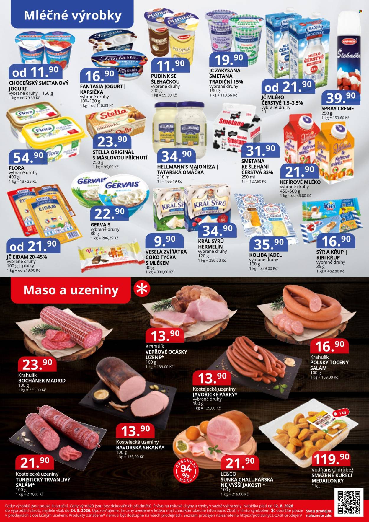 Leták Potraviny CZ - 12.8.2026 - 24.8.2026. Strana 4