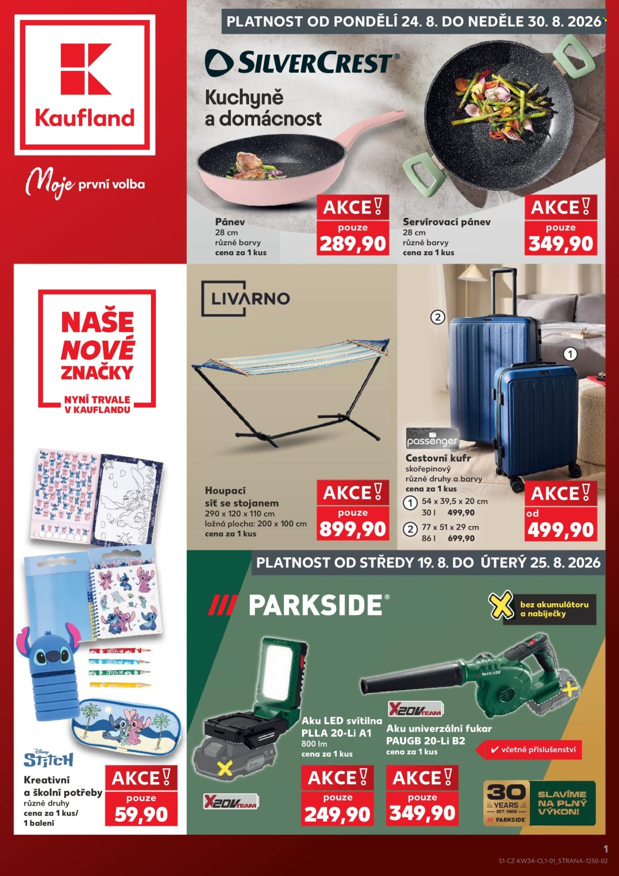 Leták Kaufland - 24.8.2026 - 26.8.2026. Strana 1