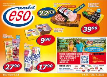 Leták ESO MARKET - 19.8.2026 - 30.8.2026.