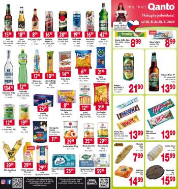 Leták Qanto market - 20.8.2026 - 26.8.2026.
