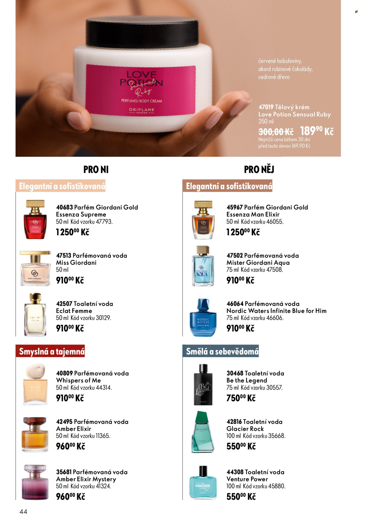 Leták ORIFLAME - 19.8.2026 - 8.9.2026. Strana 44