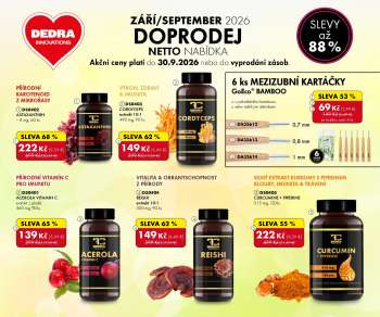 Leták Dedra - 1.9.2026 - 30.9.2026.
