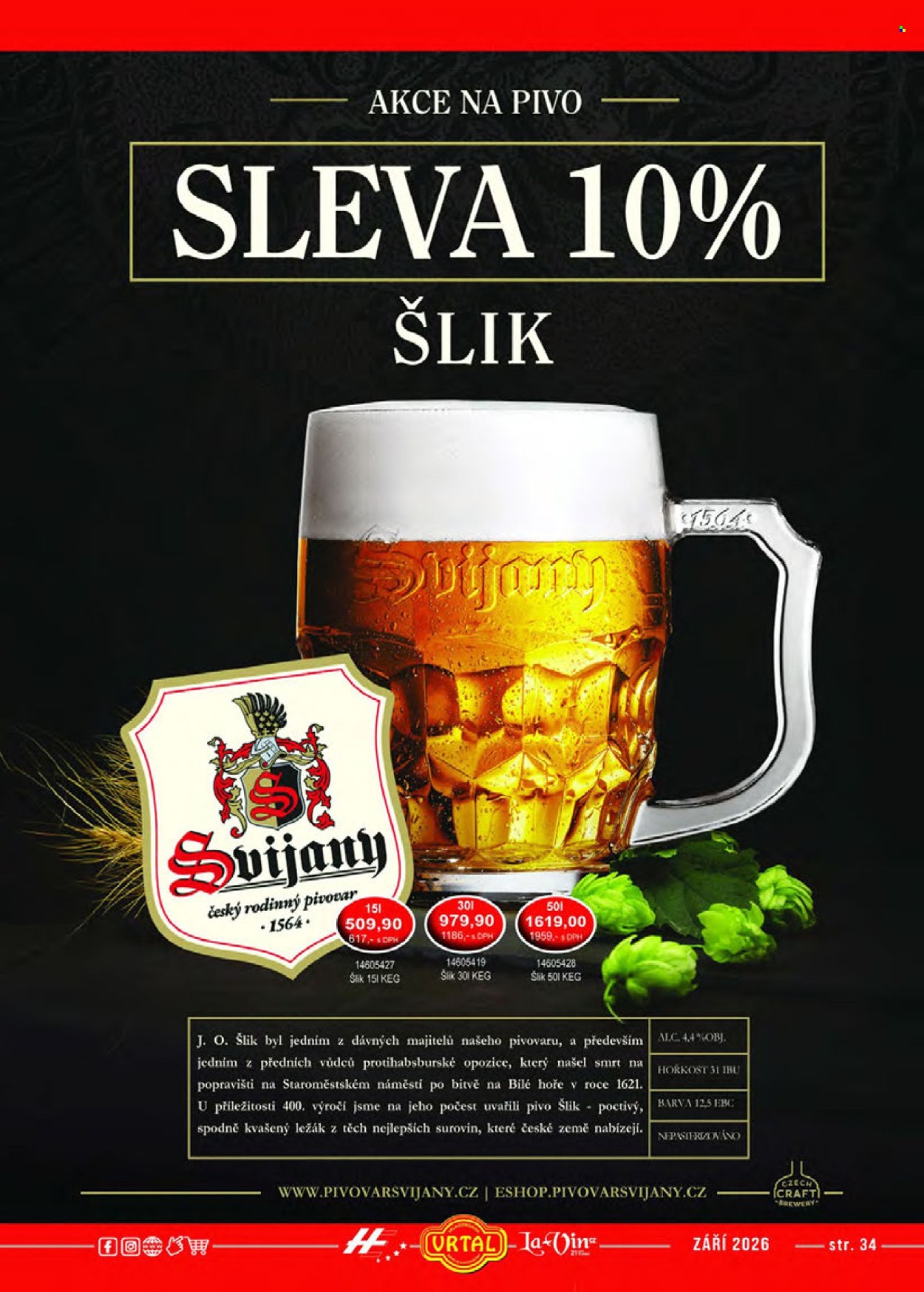 Leták Vrtal - 1.9.2026 - 30.9.2026. Strana 34