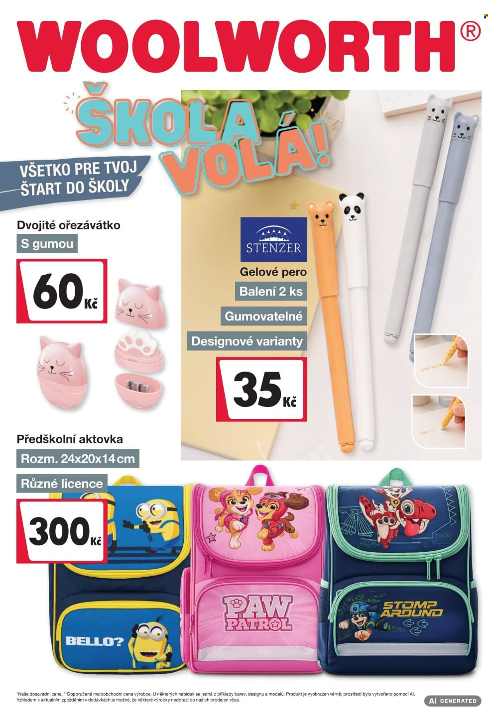 Leták Woolworth. Strana 1