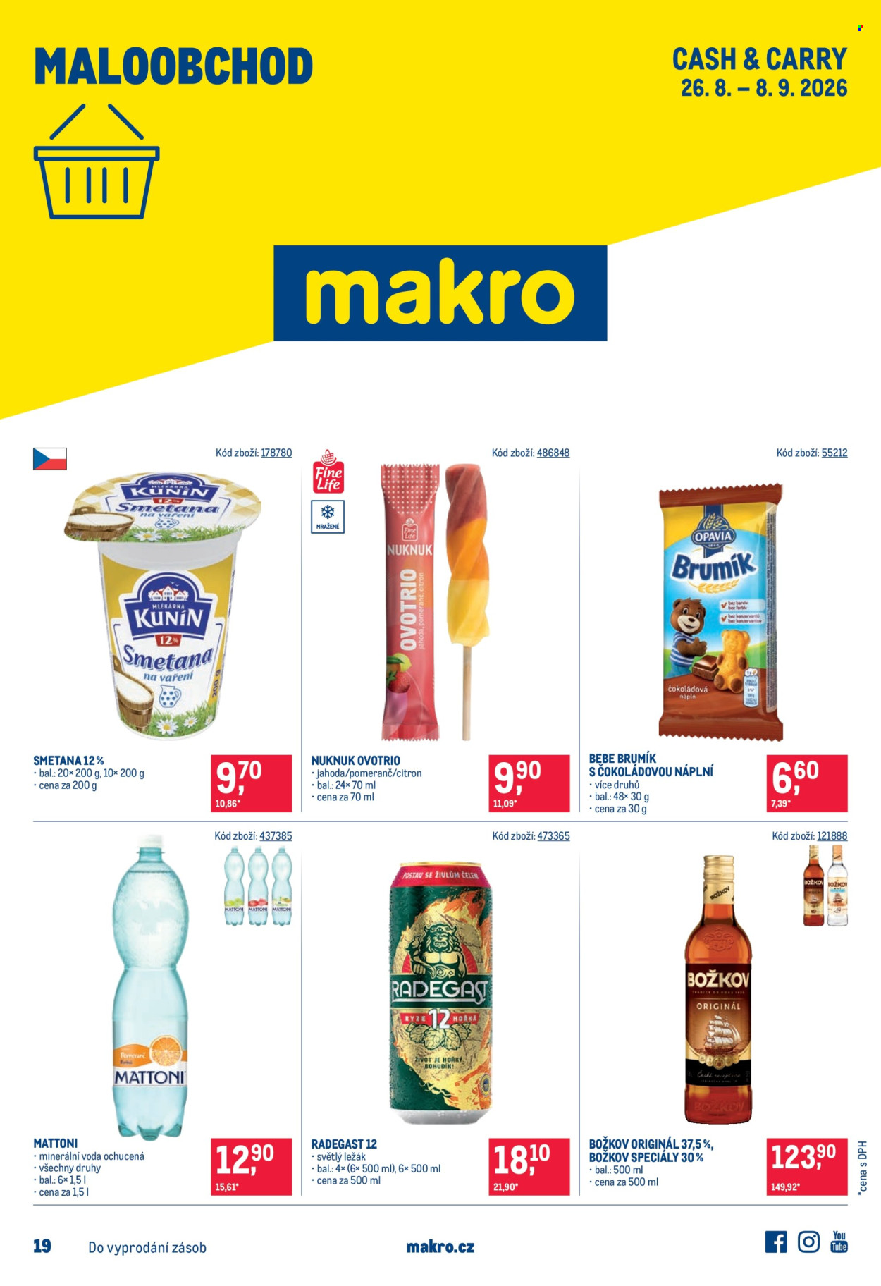 Leták MAKRO - 26.8.2026 - 8.9.2026. Strana 1