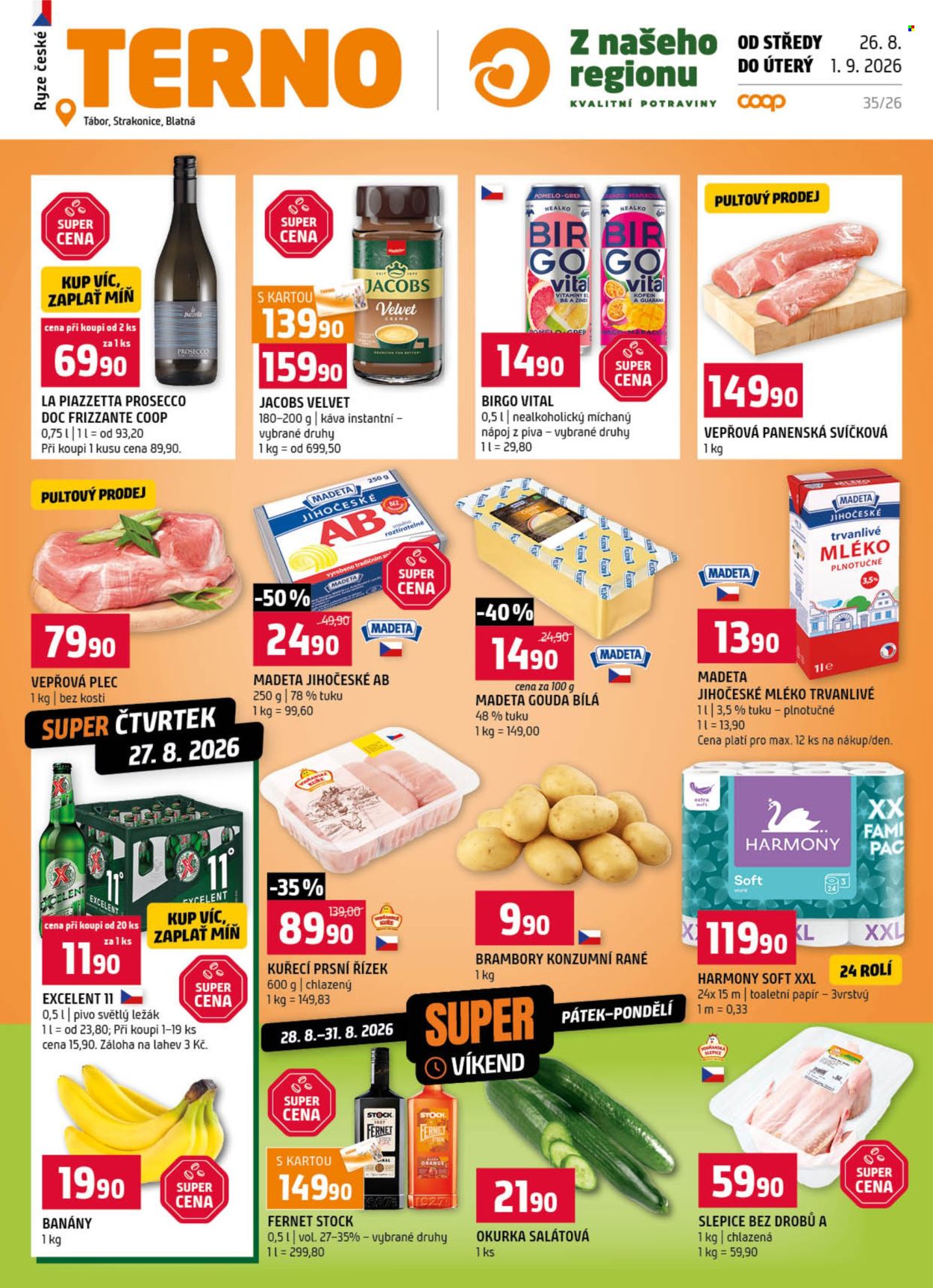 Leták coop TERNO - 26.8.2026 - 1.9.2026. Strana 1