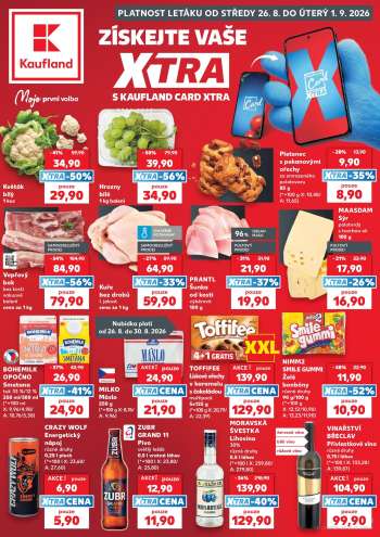 Leták Kaufland - 26.8.2026 - 1.9.2026.