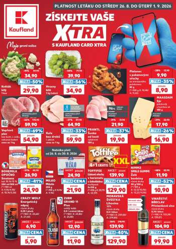 Leták Kaufland - 26.8.2026 - 1.9.2026.
