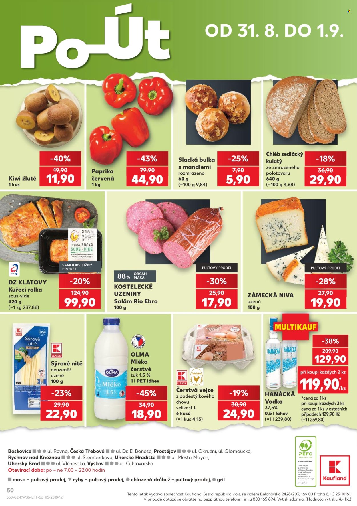 Leták Kaufland - 26.8.2026 - 1.9.2026. Strana 50