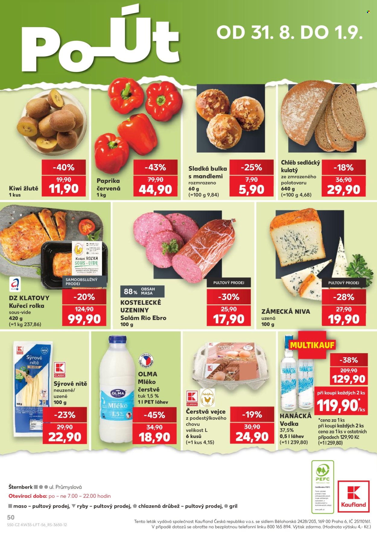 Leták Kaufland - 26.8.2026 - 1.9.2026. Strana 50