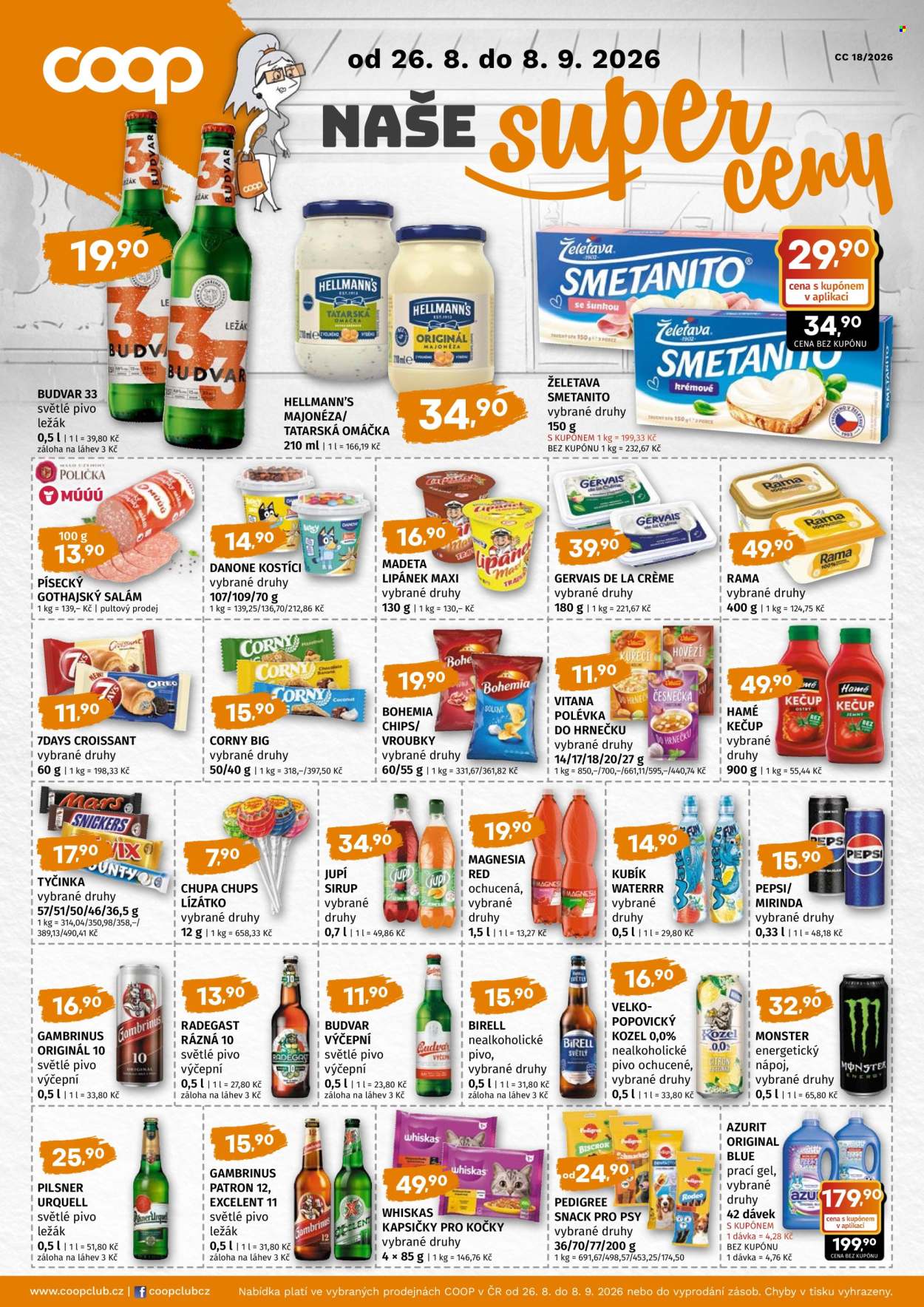 Leták coop TIP - 26.8.2026 - 8.9.2026. Strana 1