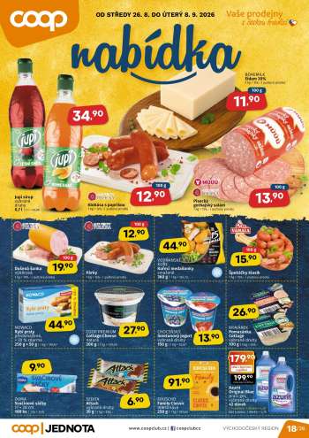 Leták coop JEDNOTA - 26.8.2026 - 8.9.2026.