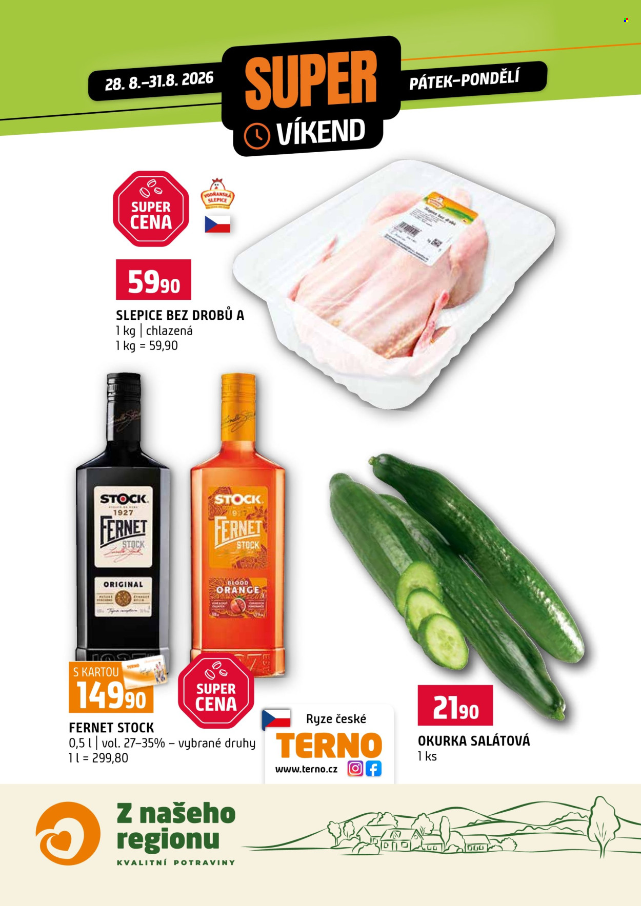 Leták coop TERNO - 28.8.2026 - 31.8.2026. Strana 1