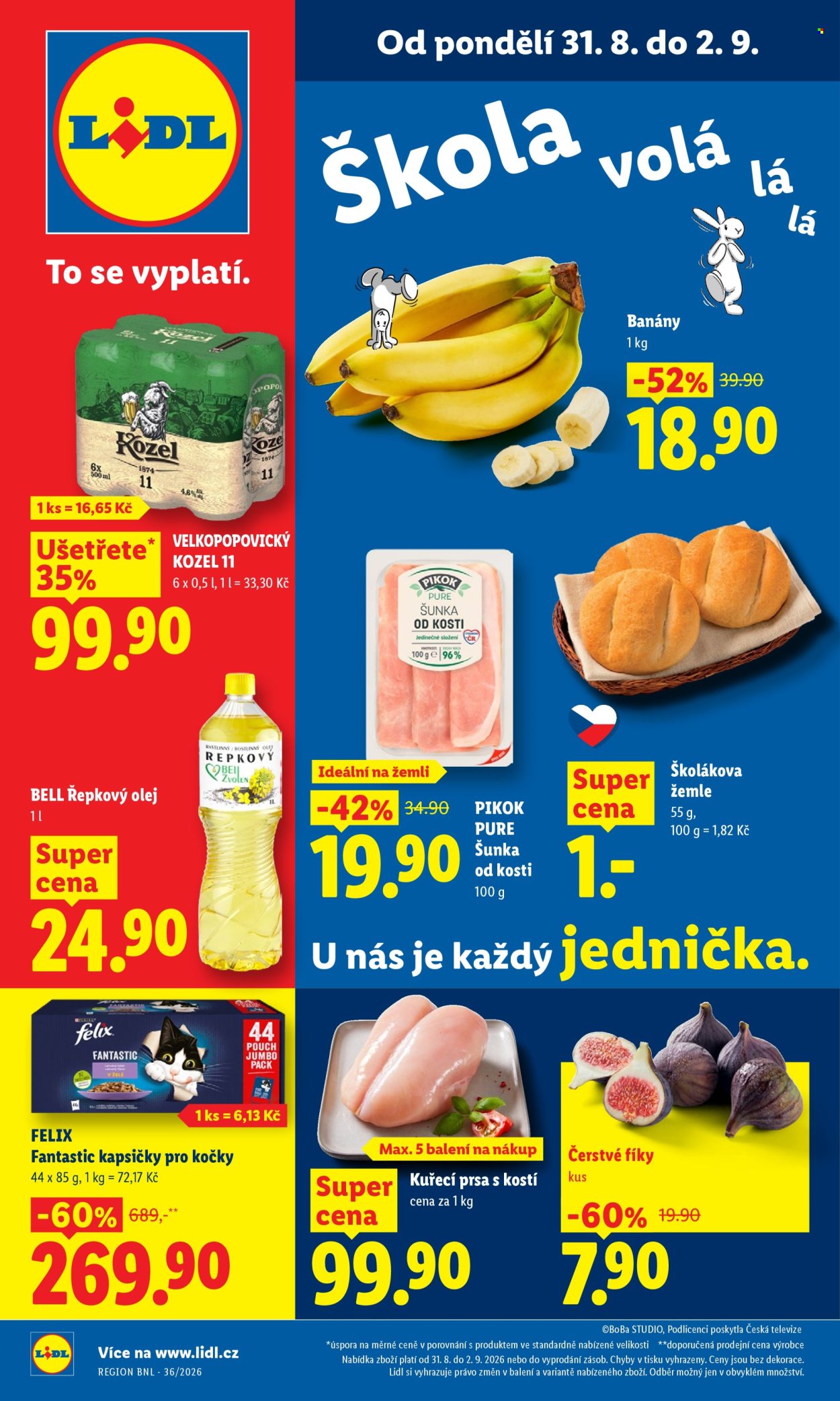 Leták Lidl - 31.8.2026 - 2.9.2026. Strana 1