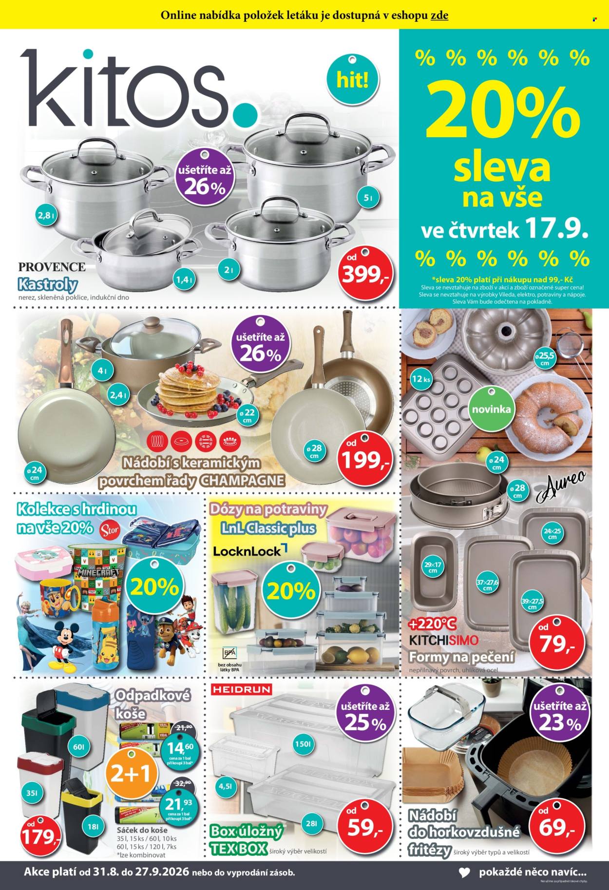 Leták Kitos - 31.8.2026 - 27.9.2026. Strana 1