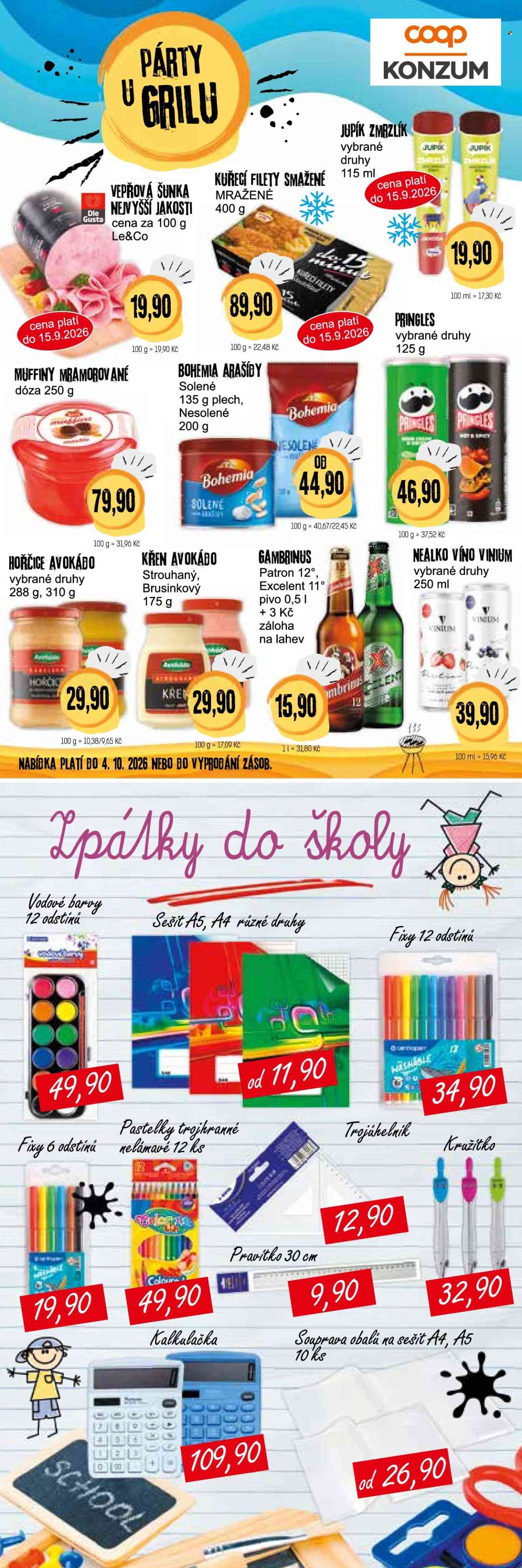 Leták Konzum - 2.9.2026 - 15.9.2026. Strana 4