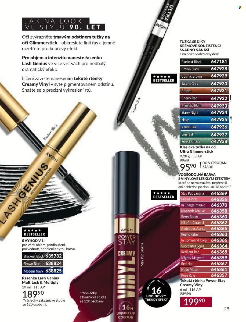 Leták AVON - 1.9.2026 - 30.9.2026. Strana 29