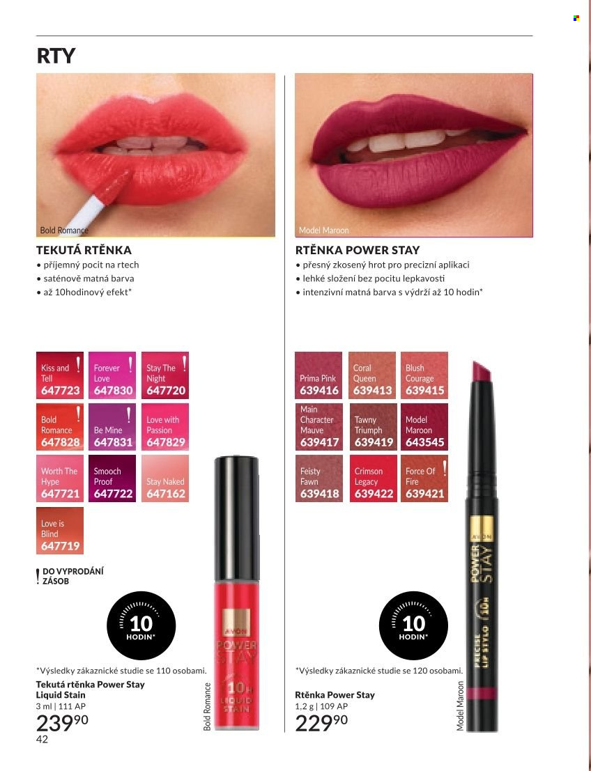 Leták AVON - 1.9.2026 - 30.9.2026. Strana 42