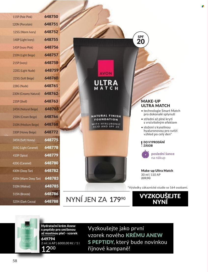 Leták AVON - 1.9.2026 - 30.9.2026. Strana 58