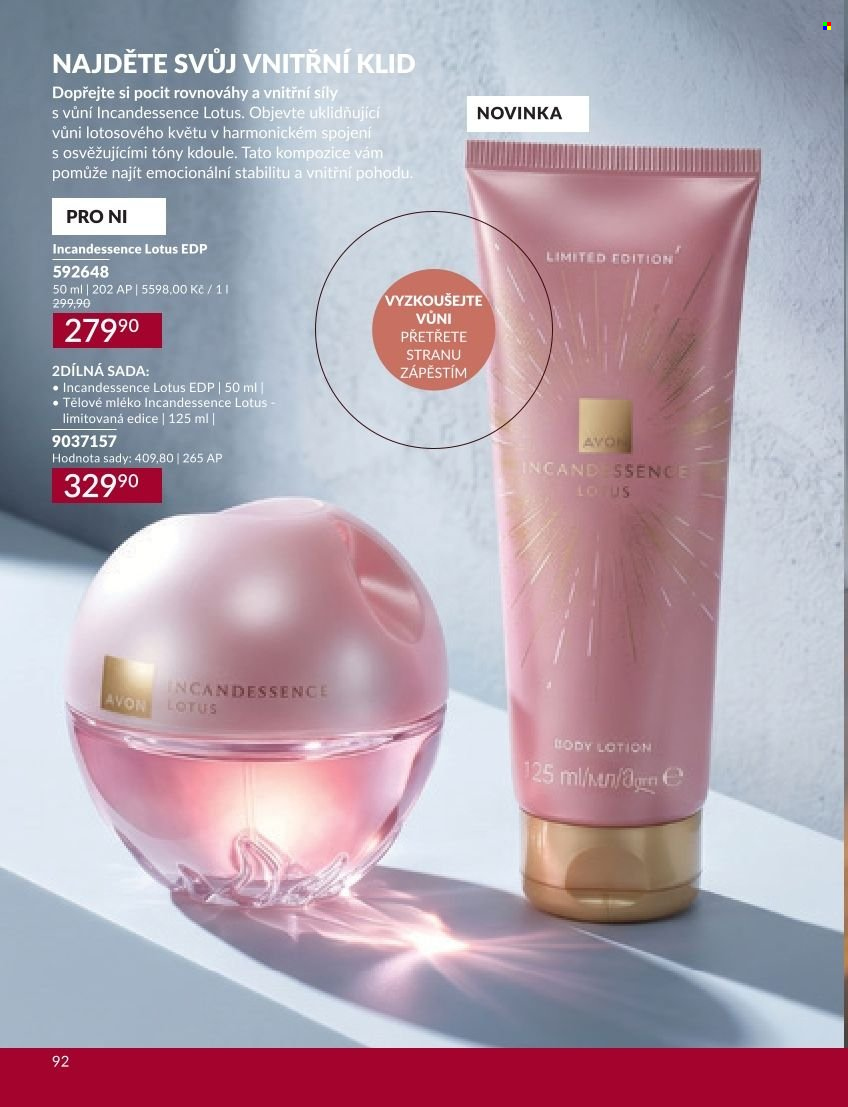 Leták AVON - 1.9.2026 - 30.9.2026. Strana 92