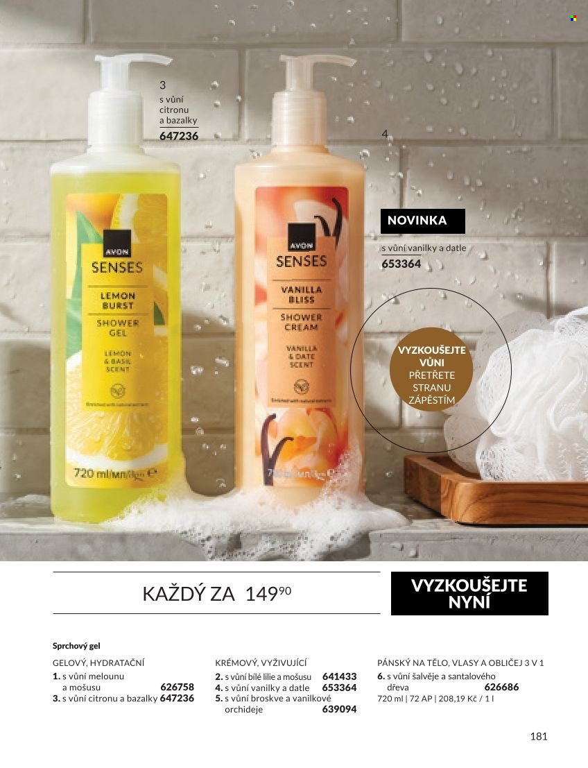 Leták AVON - 1.9.2026 - 30.9.2026. Strana 181