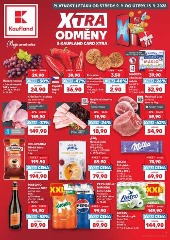 Leták Kaufland - 9.9.2026 - 15.9.2026.