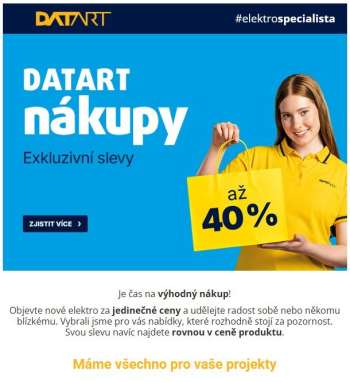 Leták DATART - 6.9.2026 - 14.9.2026.