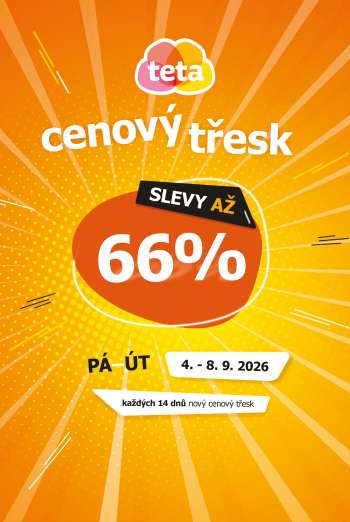 Leták Teta drogerie - 4.9.2026 - 8.9.2026.