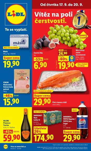 Leták Lidl - 17.9.2026 - 20.9.2026.
