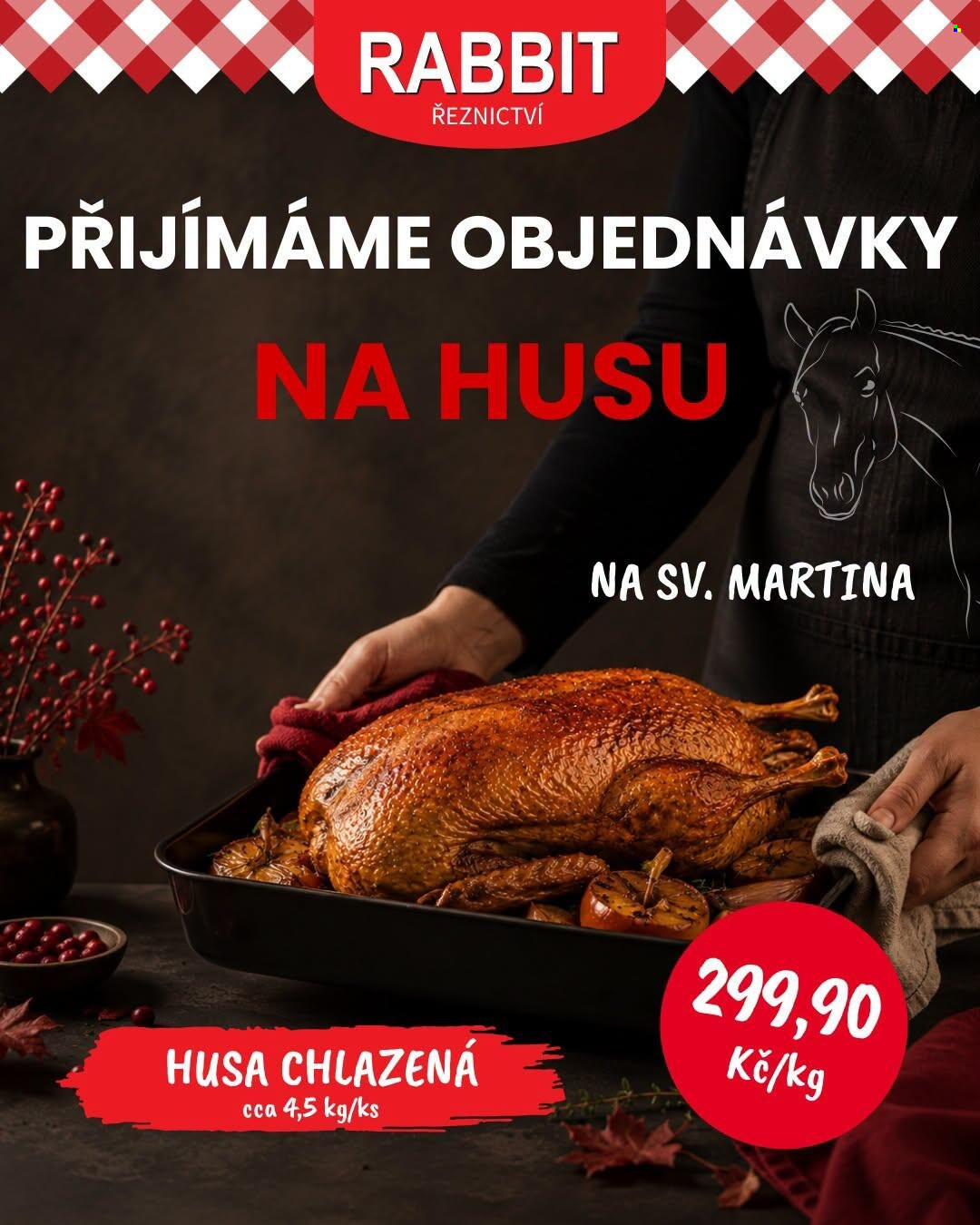 Leták RABBIT řeznictví. Strana 1