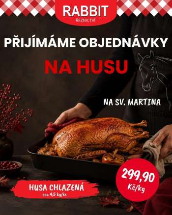 Leták RABBIT řeznictví.