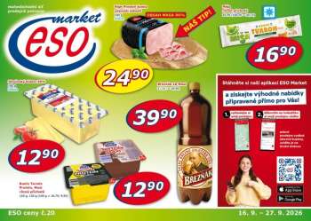 Leták ESO MARKET - 16.9.2026 - 27.9.2026.