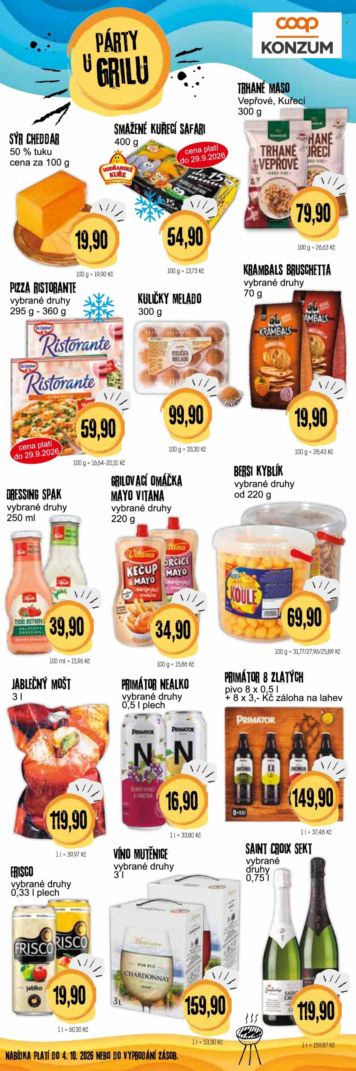 Leták Konzum - 16.9.2026 - 29.9.2026. Strana 4