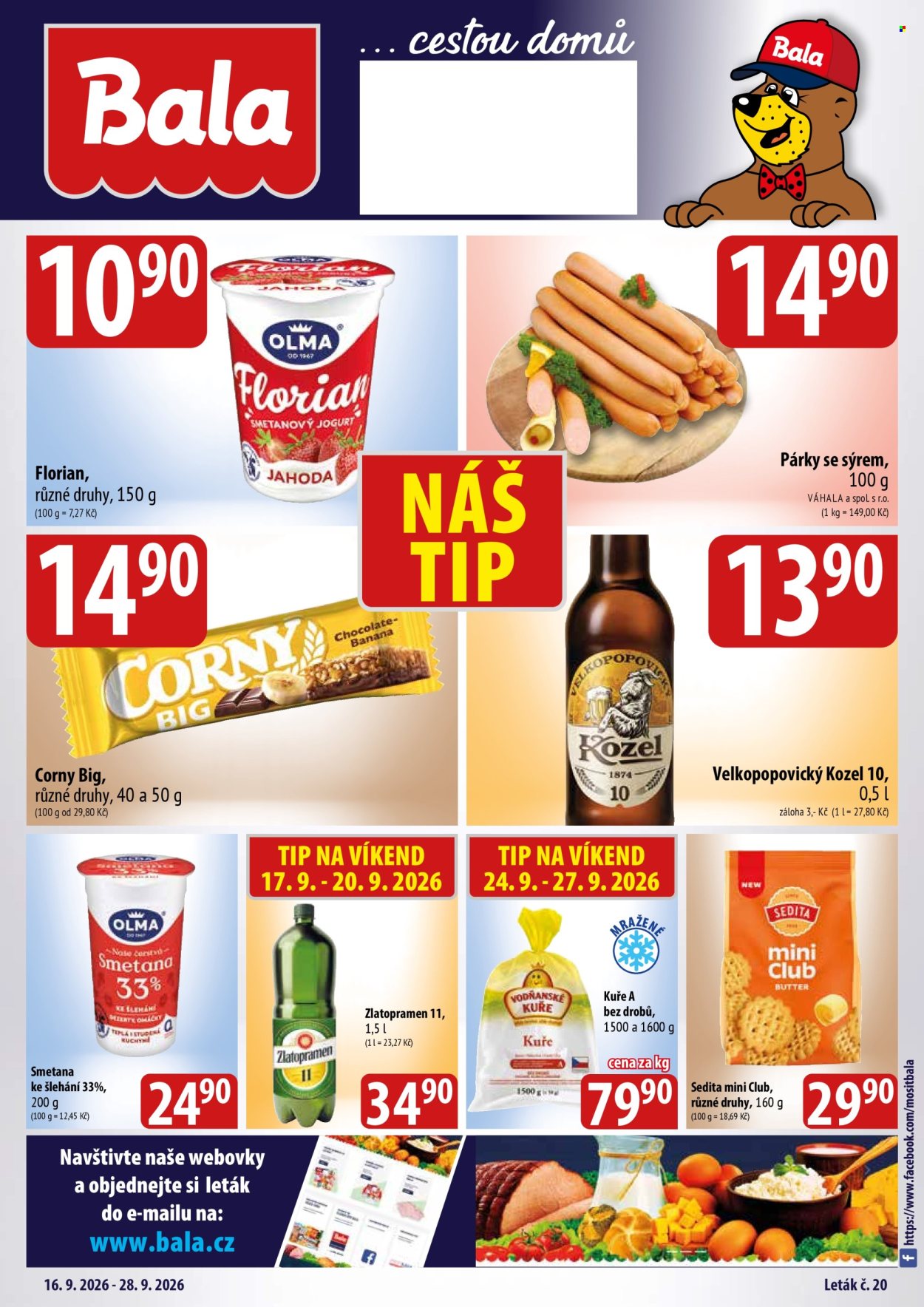 Leták Bala - 16.9.2026 - 28.9.2026. Strana 1