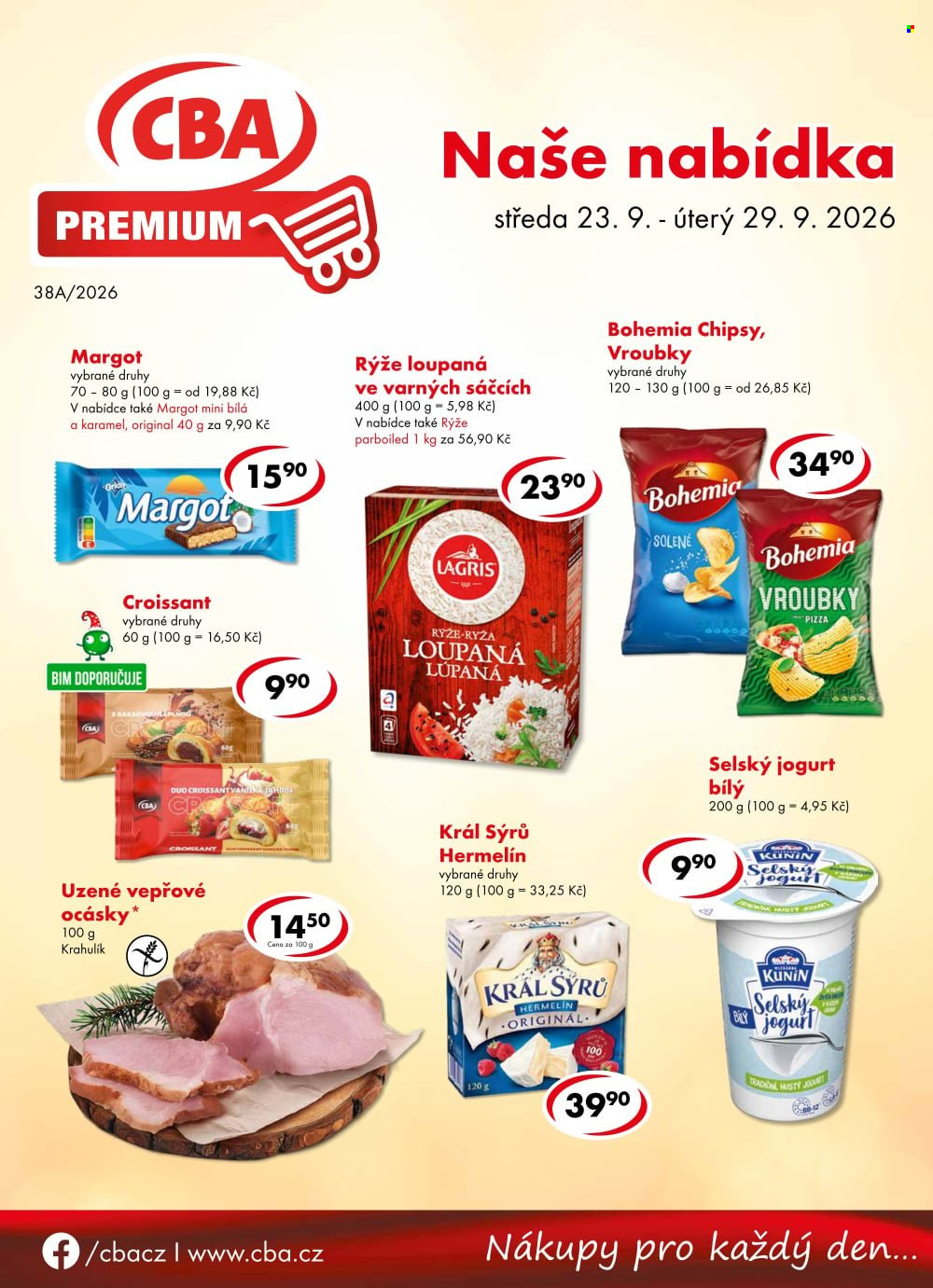 Leták CBA Premium - 23.9.2026 - 29.9.2026. Strana 1
