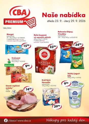 Leták CBA Premium - 23.9.2026 - 29.9.2026.