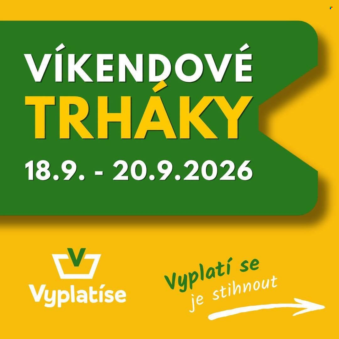Leták Vyplatíse - 18.9.2026 - 20.9.2026. Strana 1