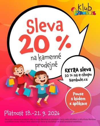Leták Bambule - 18.9.2026 - 21.9.2026.
