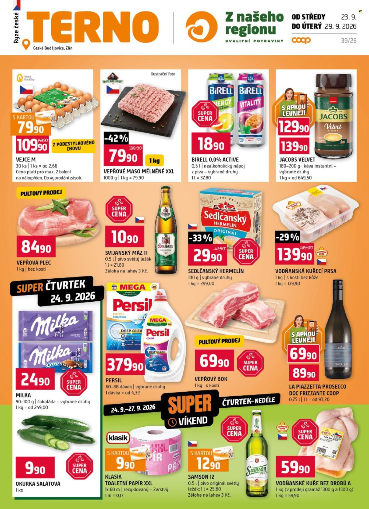 Leták coop TERNO - 23.9.2026 - 29.9.2026. Strana 1