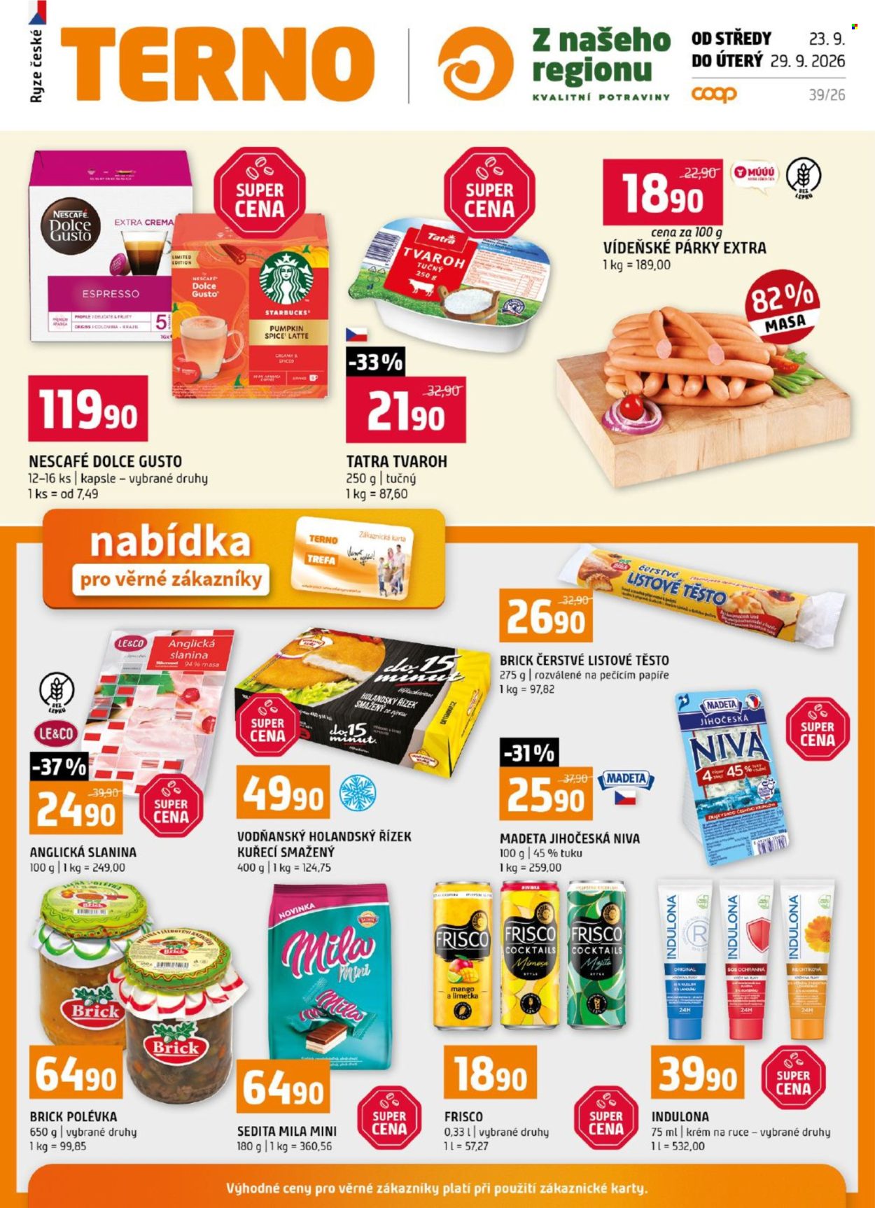 Leták coop TERNO - 23.9.2026 - 29.9.2026. Strana 20