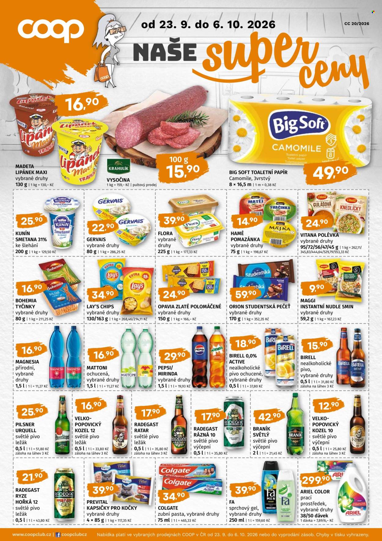 Leták TREFA coop - 23.9.2026 - 6.10.2026. Strana 1