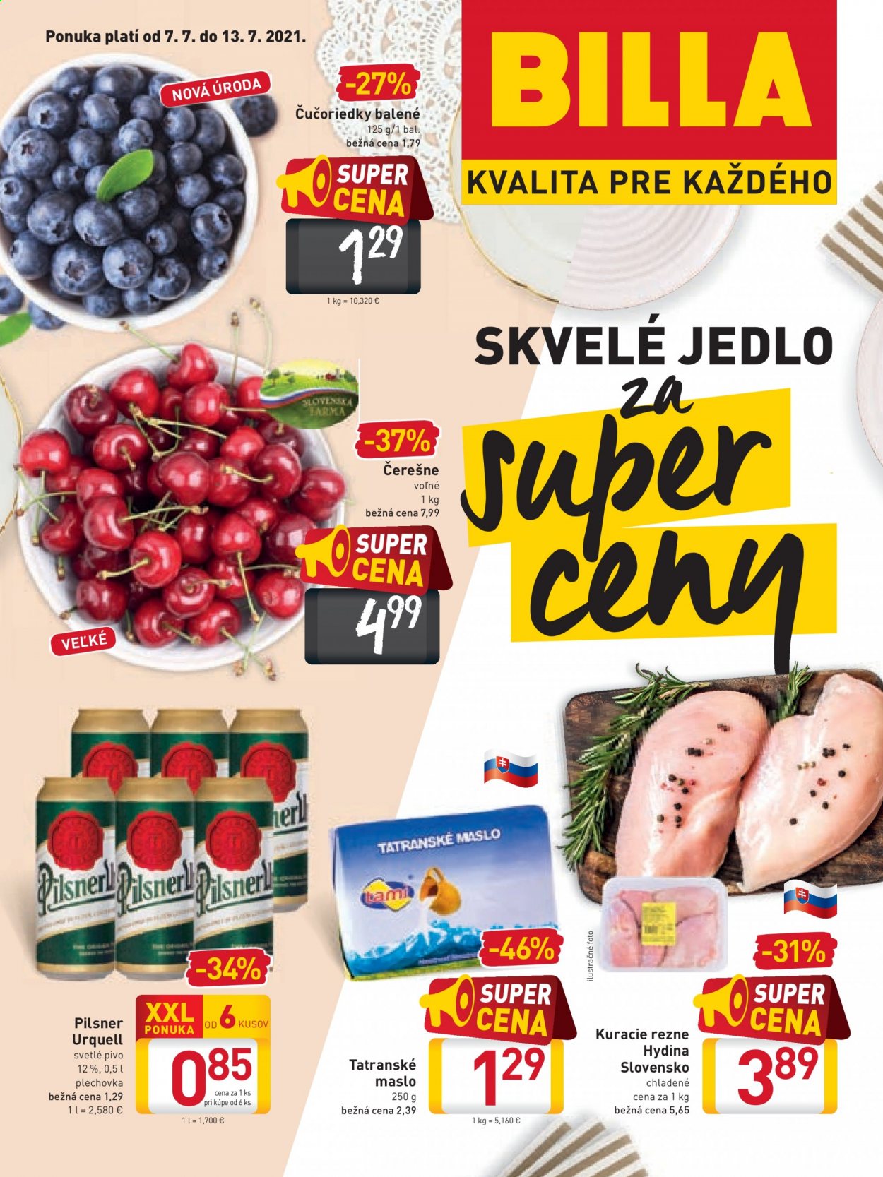 Leták Billa - 7.7.2021 - 13.7.2021. Strana 1