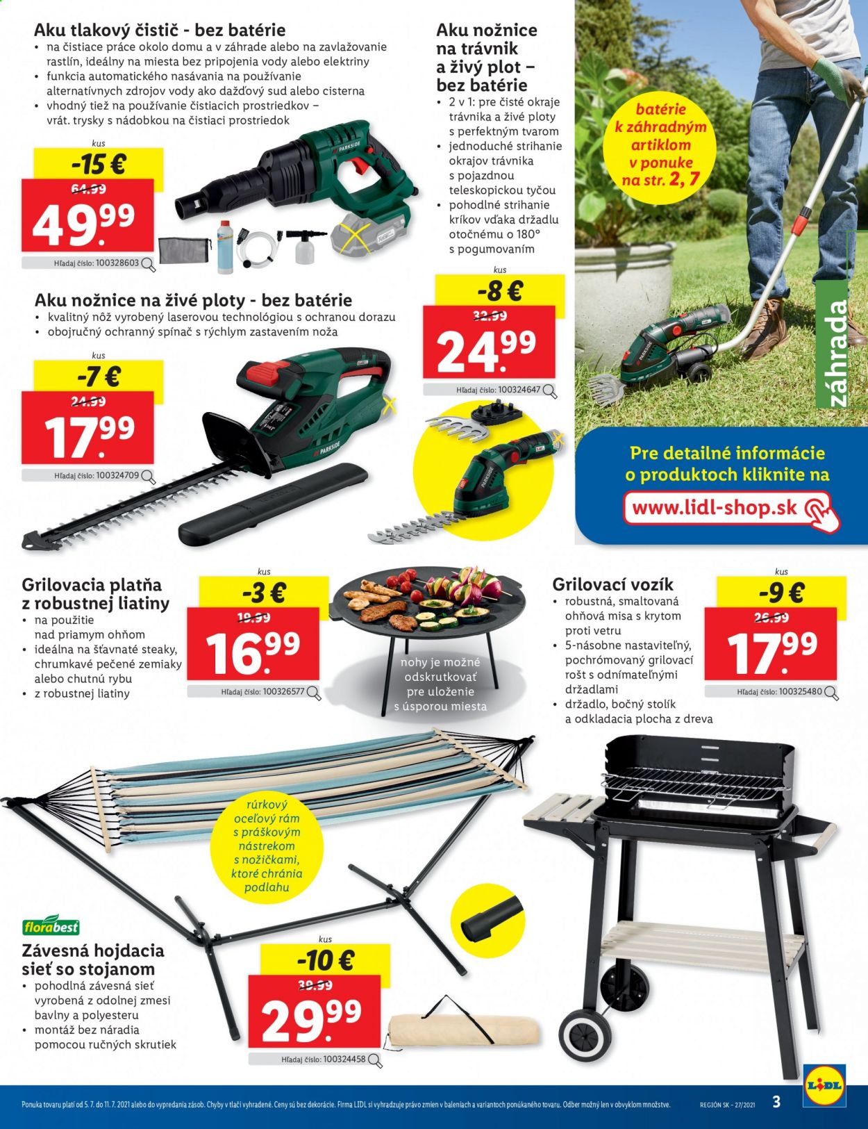 Leták Lidl - 5.7.2021 - 11.7.2021. Strana 3