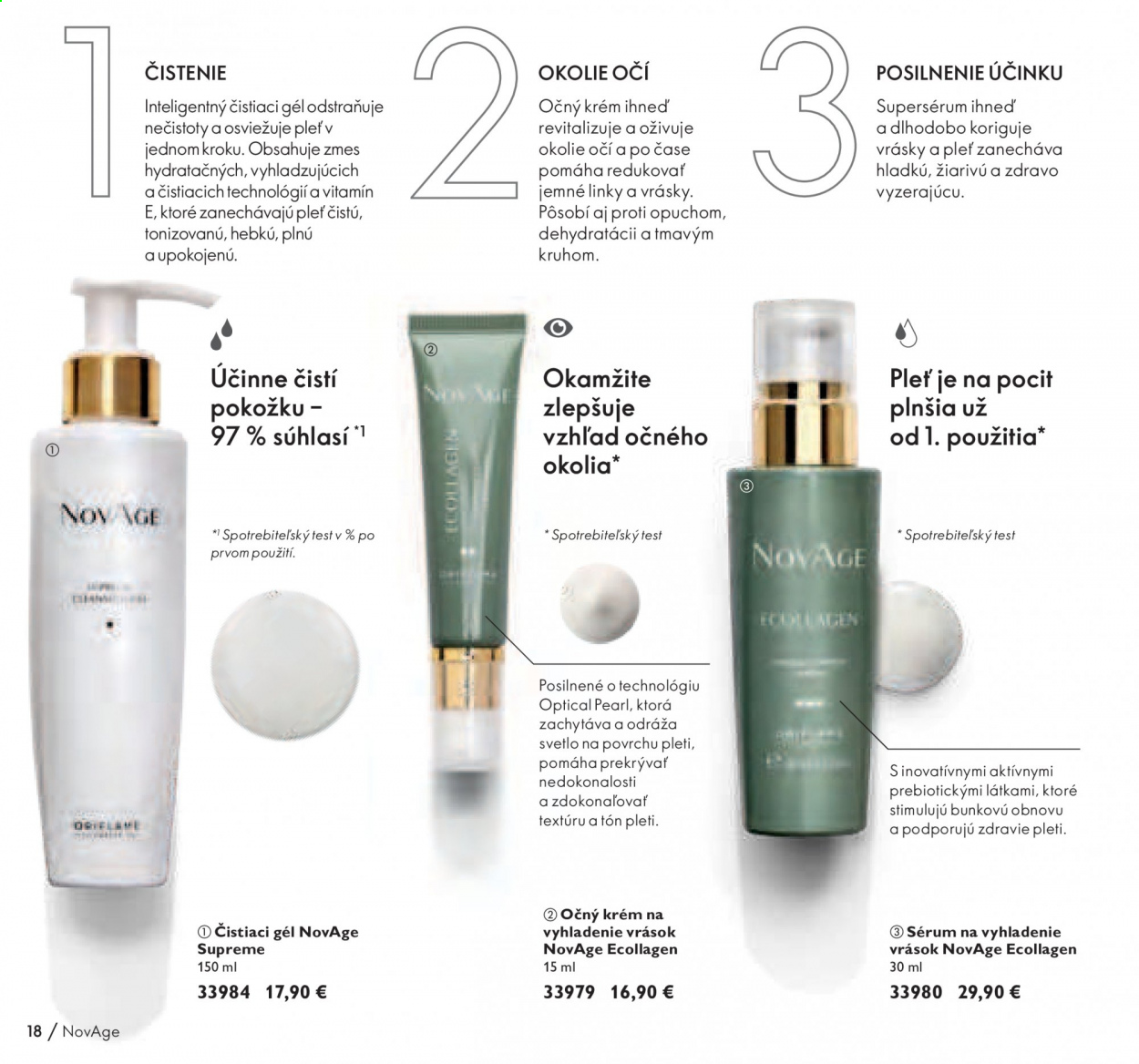 Leták Oriflame. Strana 18